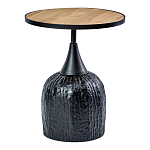 Приставной столик с факутрным черным основанием Ethiopia варинант исполнения - 1 | Loft Concept в Самаре