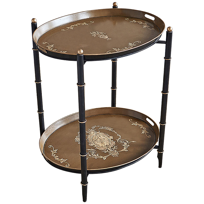 Кофейный стол Chinoiserie Collection Coffee Table Бронза Светло-коричневый Черный Кофейный стол Chinoiserie Collection Coffee Table Бронза Светло-коричневый Черный в Самаре | Loft Concept