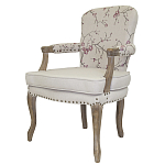 Кресло с изображением сакуры Aubrey Classical Armchair beige flax варинант исполнения - 3 | Loft Concept в Самаре