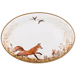 Блюдо овальное из фарфора с изображением животных Hunting Porcelain Collection варинант исполнения - 1 | Loft Concept в Самаре