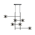 Каркасная люстра Balance варинант исполнения - 1 | Loft Concept в Самаре