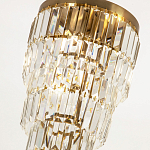 Многоярусная люстра с прямоугольными хрустальными подвесками Allard Crystal Chandelier варинант исполнения - 2 | Loft Concept в Самаре