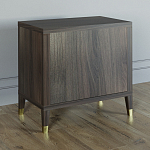 Прикроватная тумбочка с полкой Elsa Dreams Walnut  варинант исполнения - 4 | Loft Concept в Самаре