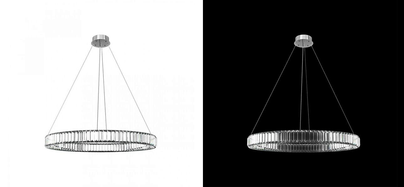 Люстра Crystal Ring Silver диаметр 80 Люстра Crystal Ring Silver диаметр 80 - Loft-Concept в Самаре