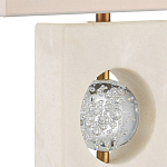 Настольная лампа из мрамора с тканевым прямоугольным абажуром Eternity варинант исполнения - 1 | Loft Concept в Самаре