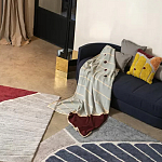 Чехол на подушку с рисунком горчичного цвета Elan Textured варинант исполнения - 1 | Loft Concept в Самаре