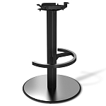 Барный стул вращающийся со спинкой и подлокотниками Douglas Rhombus Синий Велюр варинант исполнения - 3 | Loft Concept в Самаре