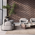 Гипсовая 3D панель с принтографией PM-108 варинант исполнения - 3 | Loft Concept в Самаре