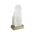 Настольная лампа с белыми вертикальными элементами Alabaster Totem   варинант исполнения - 4 | Loft Concept в Самаре
