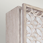 Бра прямоугольное в серебрянном цвете с ажурной решеткой Feiss варинант исполнения - 2 | Loft Concept в Самаре