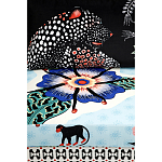 Большой Трехместный Диван с цветным принтом Qalakabusha Large Sofa варинант исполнения - 7 | Loft Concept в Самаре