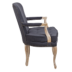 Кресло Aubrey Classical Armchair dark grey velour варинант исполнения - 2 | Loft Concept в Самаре