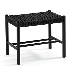 Банкетка Enzo Wicker Black Banquet mini