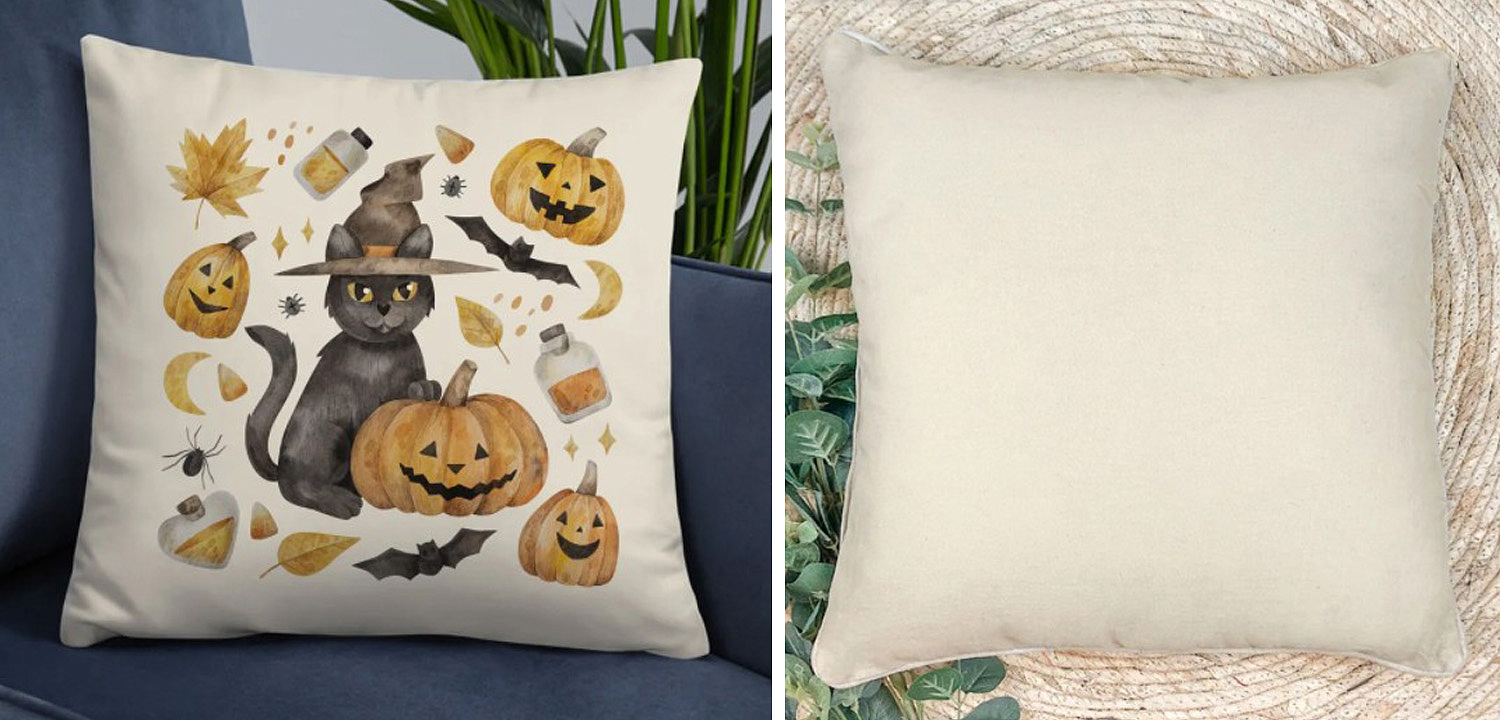 Подушка Halloween Pumpkin Cat Подушка Halloween Pumpkin Cat - Loft-Concept в Самаре
