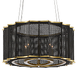 Люстра овальная в сочетании черного и золотого цвета Mesh Lighting варинант исполнения - 3 | Loft Concept в Самаре