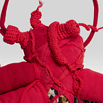 Настенный ковер разноцветный из одежды Heart варинант исполнения - 3 | Loft Concept в Самаре