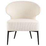 Современное мягкое кресло на металлических ножках Rakush Milk варинант исполнения - 2 | Loft Concept в Самаре