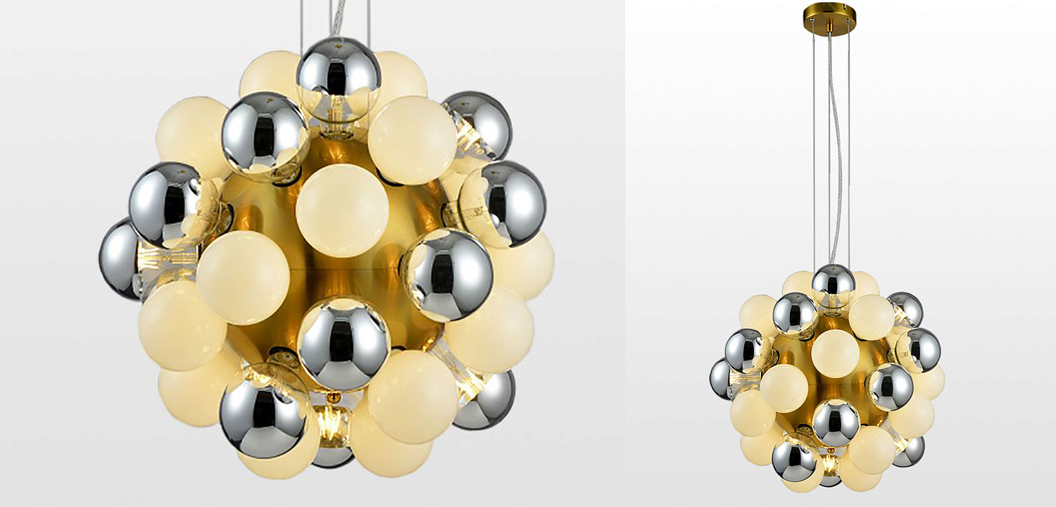 Люстра Korneli Chandelier white and smoky Люстра Korneli Chandelier white and smoky - Loft-Concept в Самаре