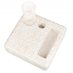 Керамический столик на деревянных ножках «Квадро» варинант исполнения - 1 | Loft Concept в Самаре