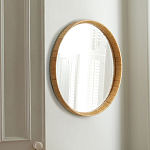 Зеркало круглое в раме из ротанга Wickerwork варинант исполнения - 1 | Loft Concept в Самаре