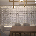 Гипсовая 3D панель с принтографией PM-26 варинант исполнения - 1 | Loft Concept в Самаре