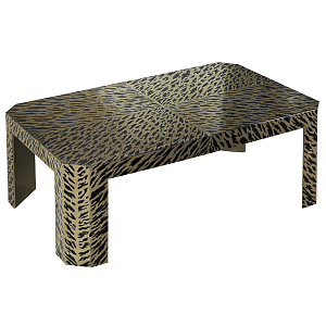 Дизайнерский кофейный стол с рисунком леопард Neytiri Beige Leopard