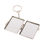 Зеркало брелок складное двухстороннее из натурального камня Оникс Silver Stone Mirrors варинант исполнения - 3 | Loft Concept в Самаре