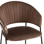 Стул в велюре коричневого цвета Horizon варинант исполнения - 6 | Loft Concept в Самаре