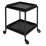 Тумба чёрная на колёсах Cabinet on Wheels варинант исполнения - 2 | Loft Concept в Самаре