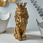 Статуэтка лев с детализированной гривой и изящной короной Lion Crown  варинант исполнения - 4 | Loft Concept в Самаре