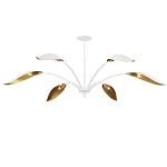 Люстра белая с плафонами в виде лепестков Delicate Flower варинант исполнения - 4 | Loft Concept в Самаре