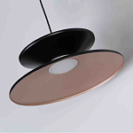 Бра черного цвета с двойным абажуром в форме конусов Obsidian Touch варинант исполнения - 2 | Loft Concept в Самаре