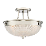 Потолочный светильник со стеклянным плафоном в виде купола Quoizel варинант исполнения - 1 | Loft Concept в Самаре