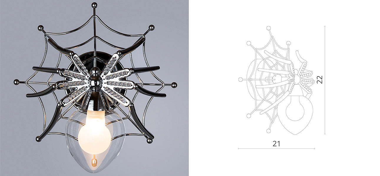 Бра Паук с паутиной Spiders lamp Бра Паук с паутиной Spiders lamp - Loft-Concept в Самаре