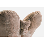 Дизайнерское плюшевое кресло в форме руки бежевое Poltronova Joe Plush Dove Grey варинант исполнения - 1 | Loft Concept в Самаре