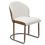 Стул мягкий с обивкой из рогожки и экокожи Contrasting Performance варинант исполнения - 5 | Loft Concept в Самаре