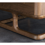 Прикроватный деревянный столик с 2-мя ящиками Moon Walnut Furniture варинант исполнения - 6 | Loft Concept в Самаре