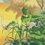 Обои ручная роспись Le Brésil Special Colourway варинант исполнения - 2 | Loft Concept в Самаре