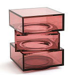 Стол журнальный в форме кубов Acrylic Furniture Lumina Crimson Clarity варинант исполнения - 1 | Loft Concept в Самаре