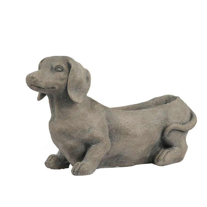 Кашпо The smiling dachshund Серый Кашпо The smiling dachshund Серый в Самаре | Loft Concept
