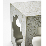 Приставной столик с перламутром Bone Inlay Side Table Floral Design варинант исполнения - 3 | Loft Concept в Самаре