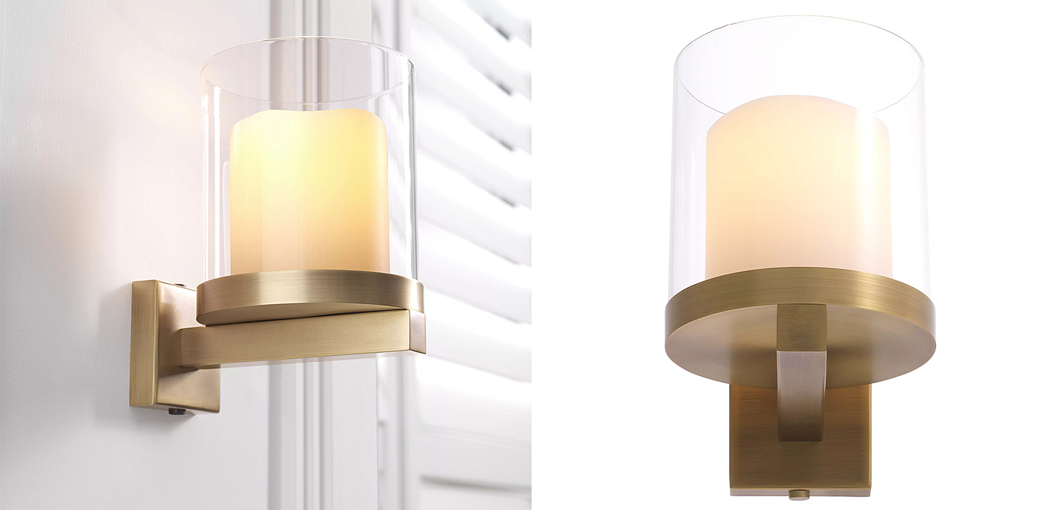 Бра Eichholtz Wall Lamp Donovan Brass Бра Eichholtz Wall Lamp Donovan Brass - Loft-Concept в Самаре