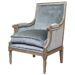 Кресло William Classical Armchair grey velvet варинант исполнения - 3 | Loft Concept в Самаре