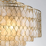 Люстра многоярусная с декором из натуральной морской ракушки Iridescent Light варинант исполнения - 4 | Loft Concept в Самаре