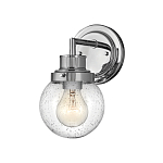 Бра для ванных комнат с прозрачным шарообразным плафоном из стекла с пузырьками на круглом основании Hinkley варинант исполнения - 6 | Loft Concept в Самаре