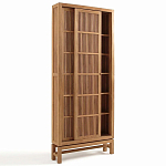 Шкаф из массива тика Okino Wood Cabinet варинант исполнения - 5 | Loft Concept в Самаре