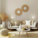 Бра в форме диска с перламутровыми прямоугольниками из морской ракушки Touch of Marine Charm варинант исполнения - 4 | Loft Concept в Самаре