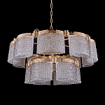 Люстра двухъярусная с текстурными овальными абажурами Splendor Palace Style варинант исполнения - 2 | Loft Concept в Самаре