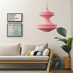 Подвесной вязаный розовый светильник «Моника» варинант исполнения - 4 | Loft Concept в Самаре