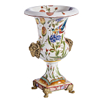 Ваза из фарфора с бронзовыми Овнами Bronze Aries варинант исполнения - 3 | Loft Concept в Самаре